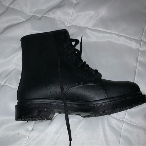 🖤Black Combat Rain Boots🖤 - Picture 4 of 5